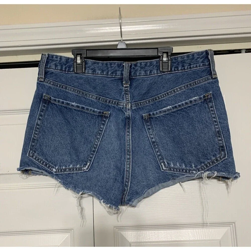 Old Navy Womens 12 O.G.‎ Short High Rise Rainbow Embellished Denim Jean Shorts